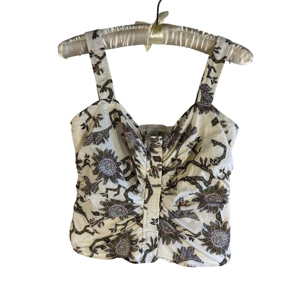 House of Harlow 1960 Tops - House Of Harlow 1960 Women's XS Floral Ruched Top 100% Cotton boho halter top